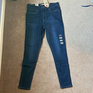 Levi's Deep Blue High-Rise Super Skinny Jeans
